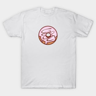 Strawberry Frosted Chocolate Drizzle Sweet Donut T-Shirt